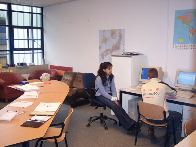 Bayan and Johan at work