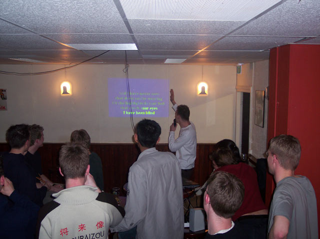 Niek performing Lady in Red